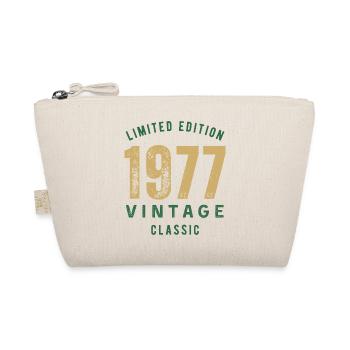 Limited Edition 1977 Vintage Classic Geburtstagsjahr - Bio-Täschchen - Natur - Vorne