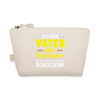 Vater Und Elektriker Spruch - Bio-Täschchen - Natur - Vorne