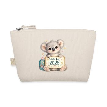 Kuscheliger Schulstart Koala 2026 - Bio-Täschchen - Natur - Vorne