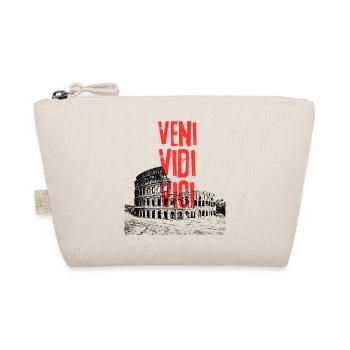 Veni Vidi Vici Distressed Text - Organic Pouch - nature - Front