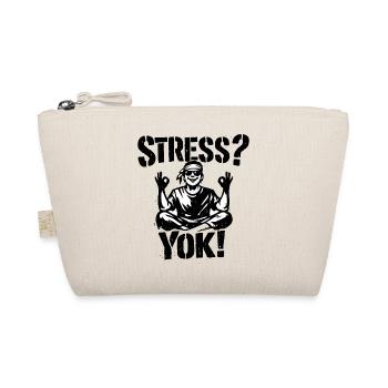 Stress? Yok! | Türkisches Stencil Streetwear Desig - Bio-Täschchen - Natur - Vorne