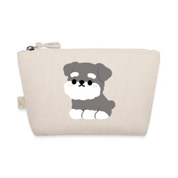 Charme de chiot schnauzer gris et duveteux - Trousse biologique - nature - Devant