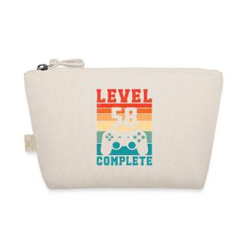 58th Birthday Level 58 Complete 58 Years Gamer - Organic Pouch - nature - Front