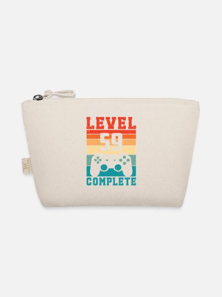 59. Geburtstag Level 59 Complete 59 Jahre Gamer - Bio-Täschchen - Natur