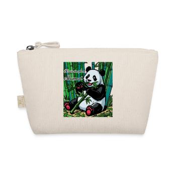 Die Katastrophen Murmel: Panda im Bambuswald - Bio-Täschchen - Natur - Vorne
