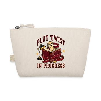 Plot Twist in Progress Bookworm - Organic Pouch - nature - Front