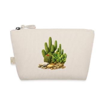 Cacti with flowers - Organic Pouch - nature - Front