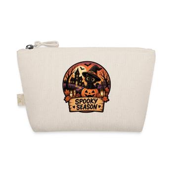 Spooky Cat Pumpkin Magic - Organic Pouch - nature - Front