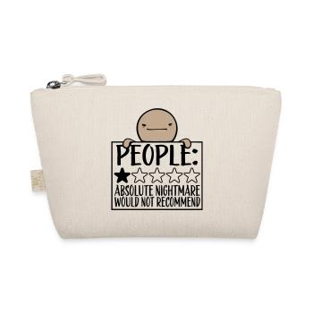 People Absolute Nightmare 1 Stern Review Logo Text - Bio-Täschchen - Natur - Vorne
