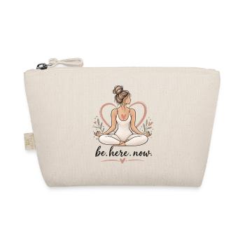 Be Here Now – Mindfulness & Yoga - Bio-Täschchen - Natur - Vorne