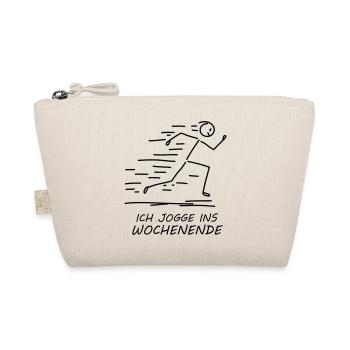 Ich jogge ins Wochenende - Bio-Täschchen - Natur - Vorne