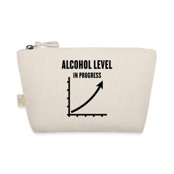Alcohol Level In Progress (Drinking Team / Black) - Bio-Täschchen - Natur - Vorne