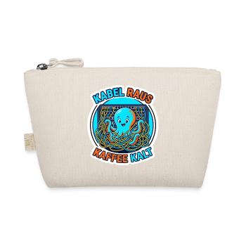 Netzwerker Oktopus Kabel Salat Shirt - Bio-Täschchen - Natur - Vorne