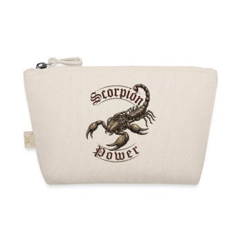Sternzeichen Skorpion Kraft - Bio-Täschchen - Natur - Vorne