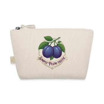 Two Plums Simply Plum-tastic Vintage-Logo - Bio-Täschchen - Natur - Vorne