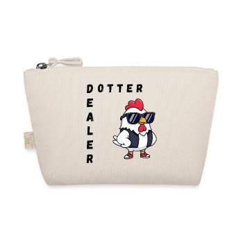 Dotterdealer lustiges Huhn  - Bio-Täschchen - Natur - Vorne
