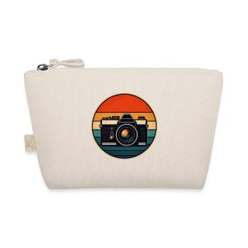 Retro Kamera Sunset Panel - Bio-Täschchen - Natur - Vorne