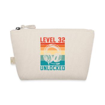 32. Geburtstag Level 32 unlocked - Bio-Täschchen - Natur - Vorne