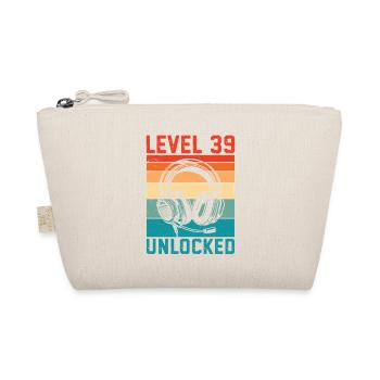 39. Geburtstag Level 39 unlocked - Bio-Täschchen - Natur - Vorne