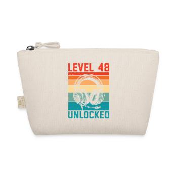 48. Geburtstag Level 48 unlocked - Bio-Täschchen - Natur - Vorne