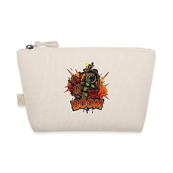 Boom Handgranate – Cooles Comic Grafitti Design - Bio-Täschchen - Natur - Vorne