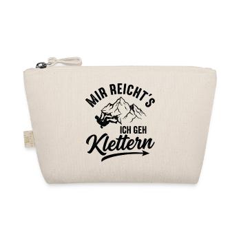 Klettern Berge Outdoor Kletterer Lustiger Spruch - Bio-Täschchen - Natur - Vorne