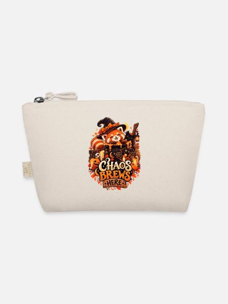 Chaos Brews Here Halloween Red Panda - Bio-Täschchen - Natur