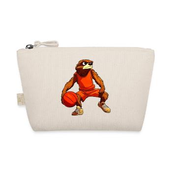 Faultiere Basketball / Basketballer Faultier - Bio-Täschchen - Natur - Vorne