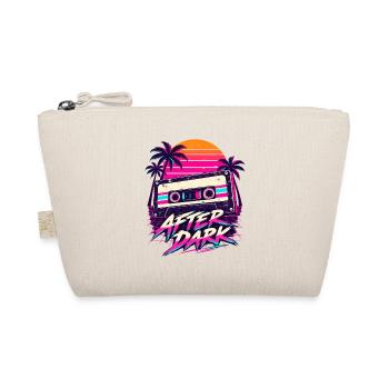 After Dark Retro 80er Synthwave Design - Bio-Täschchen - Natur - Vorne