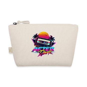 After Dark 80er Retro Synthwave - Bio-Täschchen - Natur - Vorne
