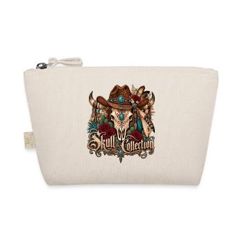 Skull Biker Buffalo Skull Horned Hut - Bio-Täschchen - Natur - Vorne