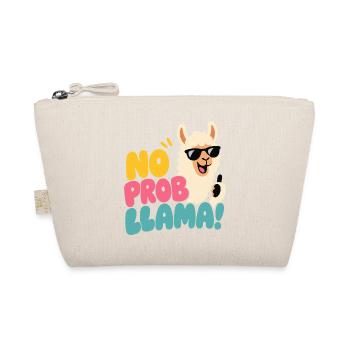 No Prob Llama – Lama mit Sonnenbrille - Bio-Täschchen - Natur - Vorne