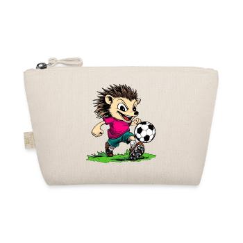 Fussball Igel - Bio-Täschchen - Natur - Vorne