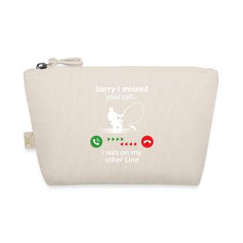 lustiges Angelgeschenk für Fischer - Bio-Täschchen - Natur - Vorne