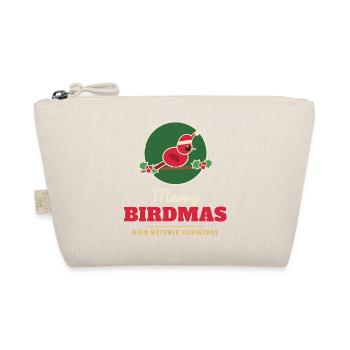 Fröhliche Vogel Kardinal Weihnachtshut Weihnachtsvogel - Bio-Täschchen - Natur - Vorne