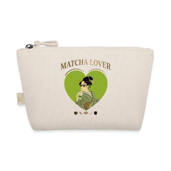 Japanese Matcha Lover Utamaro Ukiyo-e Parody - Bio-Täschchen - Natur - Vorne