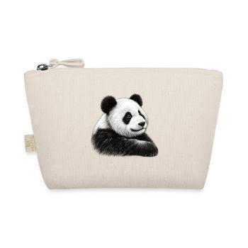 Panda Illustration - Bio-Täschchen - Natur - Vorne