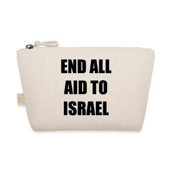 END ALL AID TO ISRAEL - Bio-Täschchen - Natur - Vorne