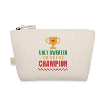Ugly Sweater Contest Champion – Christmas - Bio-Täschchen - Natur - Vorne