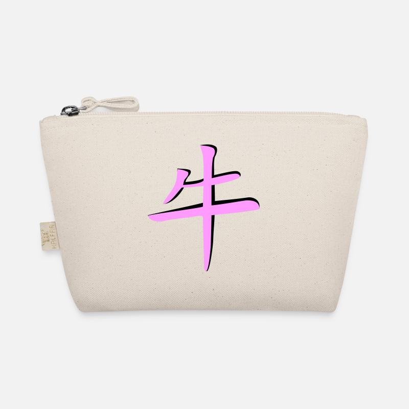 Büffel_3d - Kanji Bio-Täschchen