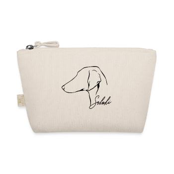 SALUKI Smooth Profil Hunde Hund Wilsigns - Bio-Täschchen - Natur - Vorne