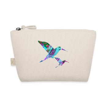 Hummingbird,Bird, Watercolor, Painting, Birds, Graffiti - Organic Pouch - nature - Front
