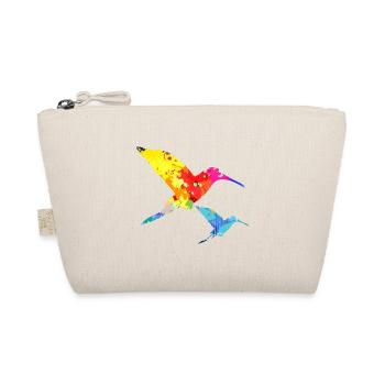 Hummingbird,Bird, Watercolor, Painting, Birds,Colorful - Organic Pouch - nature - Front