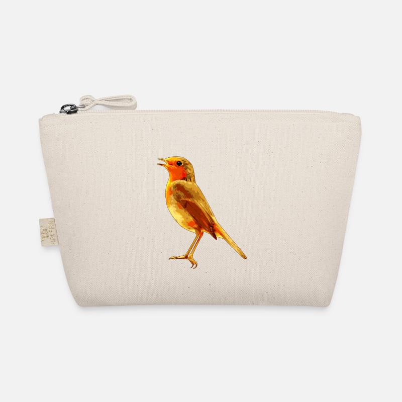 Robin singing Organic Pouch