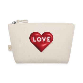 Love 3D rouge - Trousse biologique - nature - Devant