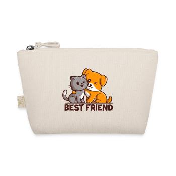 Best Friend - bester Freund - Bio-Täschchen - Natur - Vorne