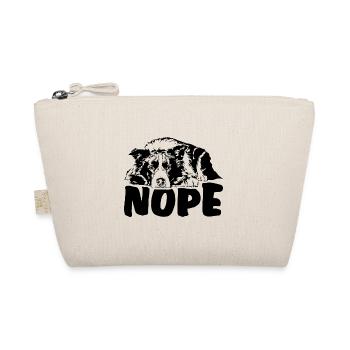 BORDER COLLIE Nope Dog Saying Dogs Saying - Organic Pouch - nature - Front