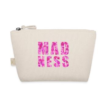 Madness Wahnsinn rosa Blumenmuster - Bio-Täschchen - Natur - Vorne