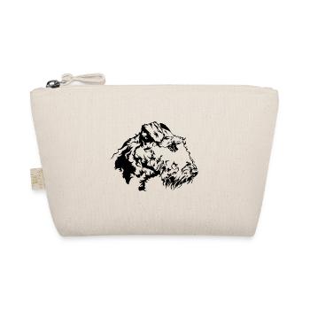 AIREDALE TERRIER Dog Portrait Dog Dogs Wilsigns - Organic Pouch - nature - Front