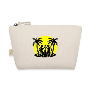 Island Beach Party Drinking - Organic Pouch - nature - Front